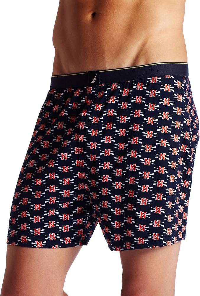 Nautica Men's Crew Print Knit Boxer