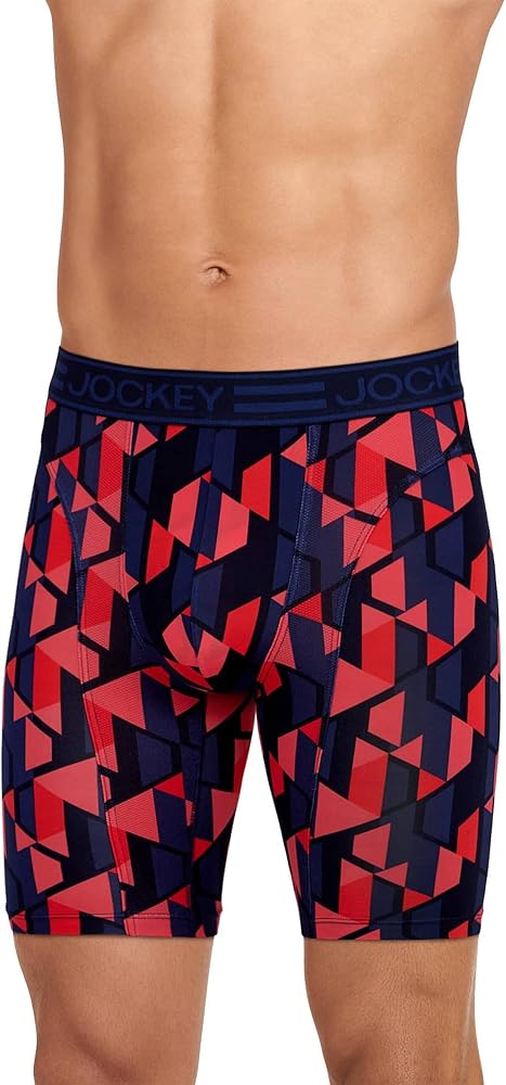 Jockey Men's Underwear Sport Cooling Mesh Performance 9" Midway Brief