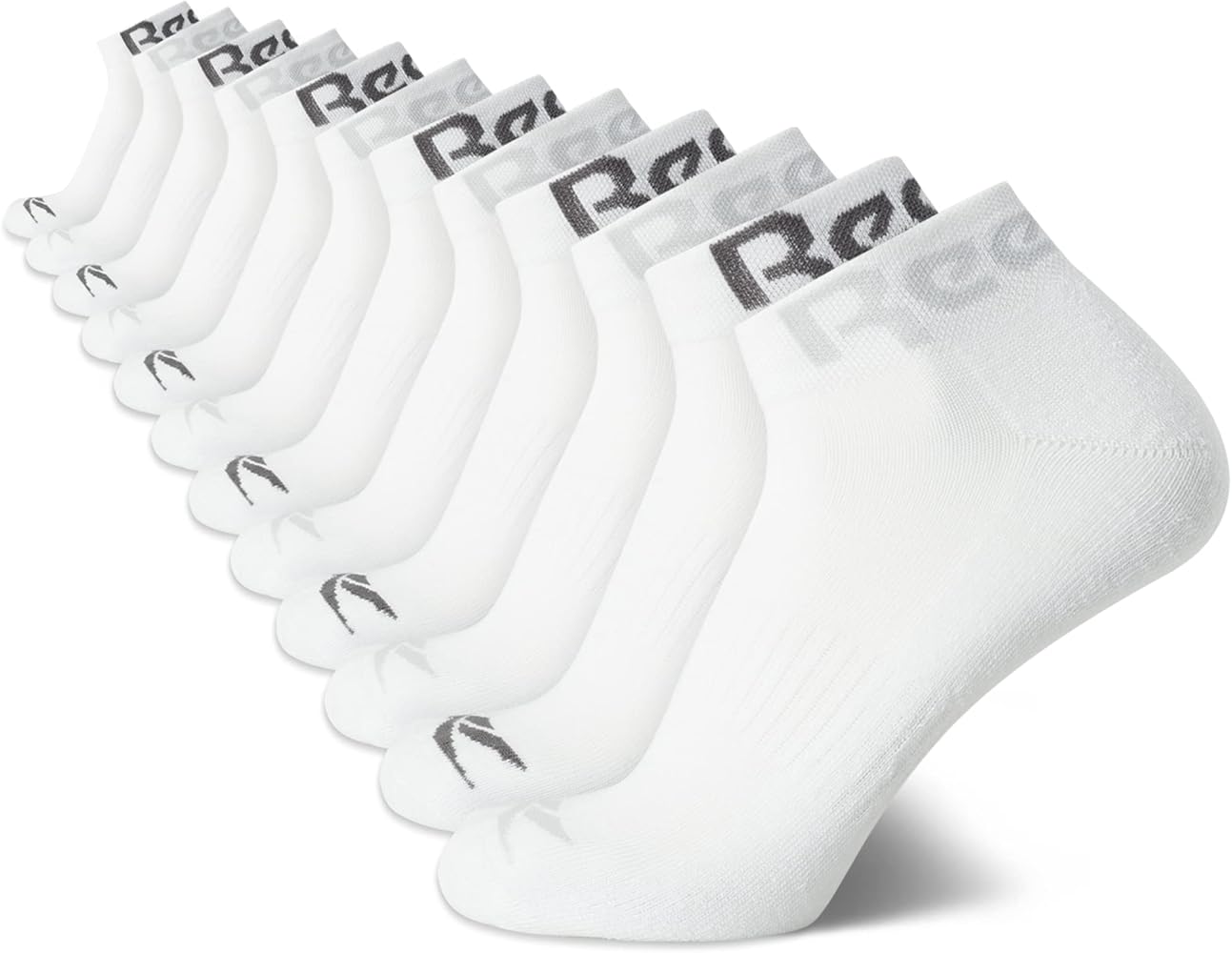 Reebok Men's Athletic Socks - Performance Cushion Quarter Socks (12 Pack)