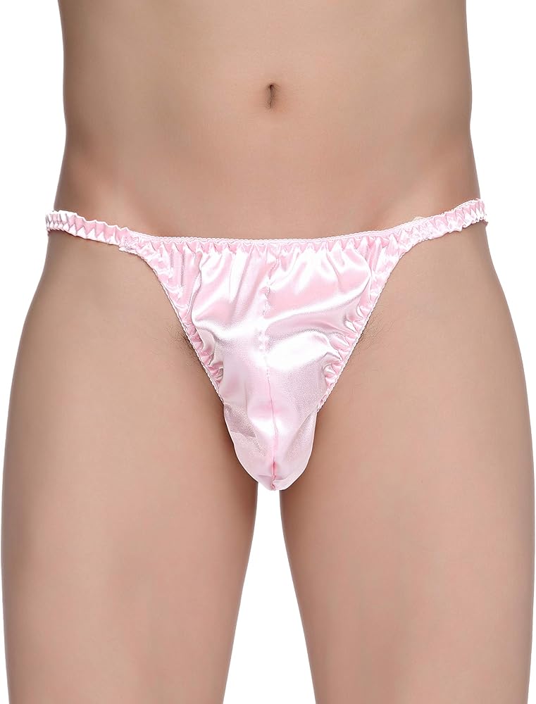 Satini Men's Underwear Satin Tanga Bikini Briefs Panties