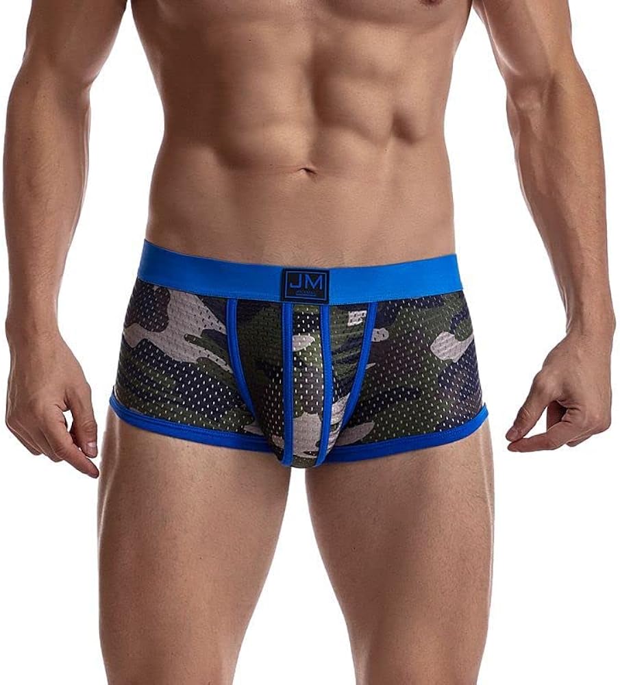 JOCKMAIL Men's Boxer Briefs Mens Underwear Boxer Briefs with Men's Boxer Shorts Camouflage Underwear