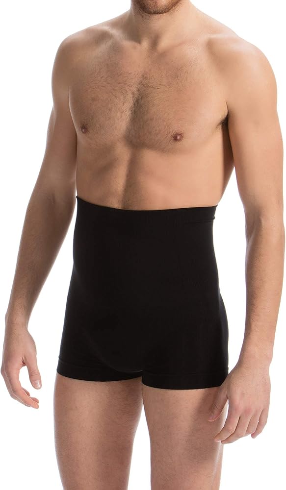 Farmacell Man 402S Men’s body shaping cotton boxers elastic waistband back splints, 100% Made in Italy