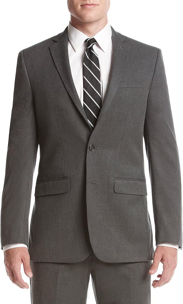 Van Heusen Men's Slim Fit Flex Stretch Suit Separates-Custom Jacket & Pant Size Selection