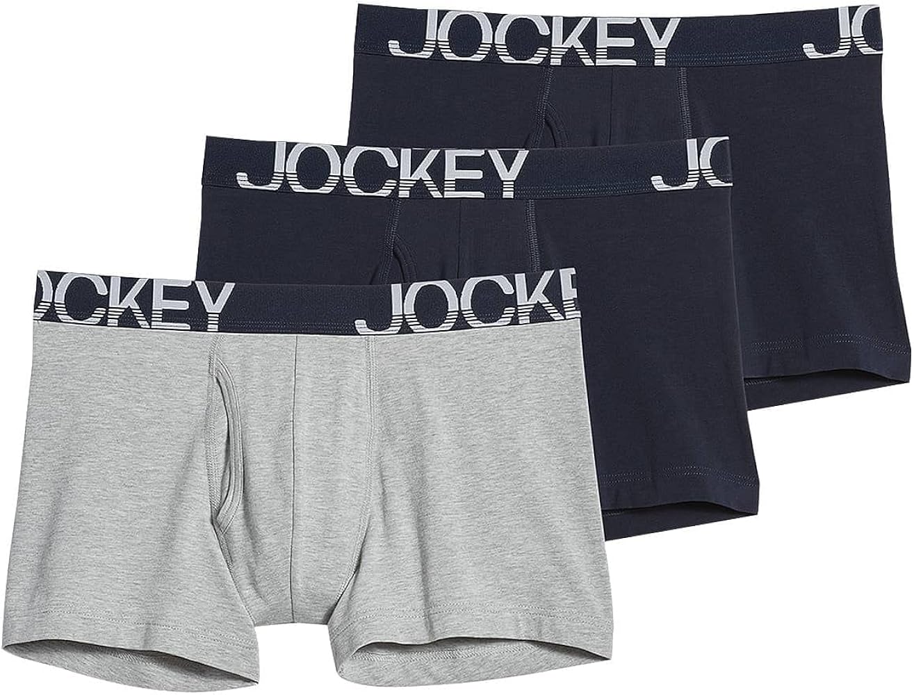 Jockey Men's Underwear ActiveStretch 4" Boxer Brief - 3 Pack