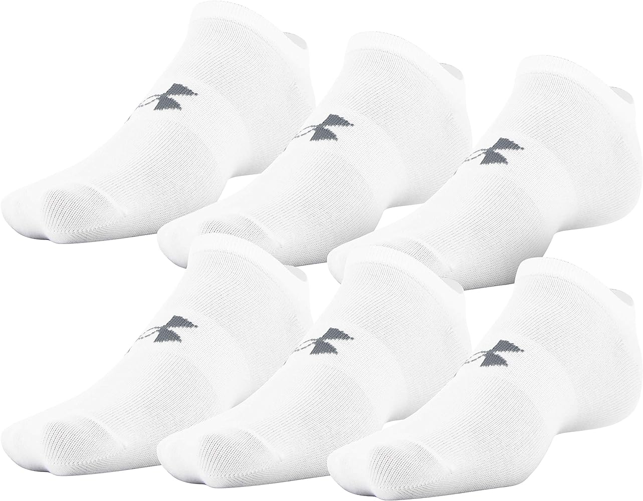 Under Armour Men's Essential Lite No Show Socks, 6-Pairs