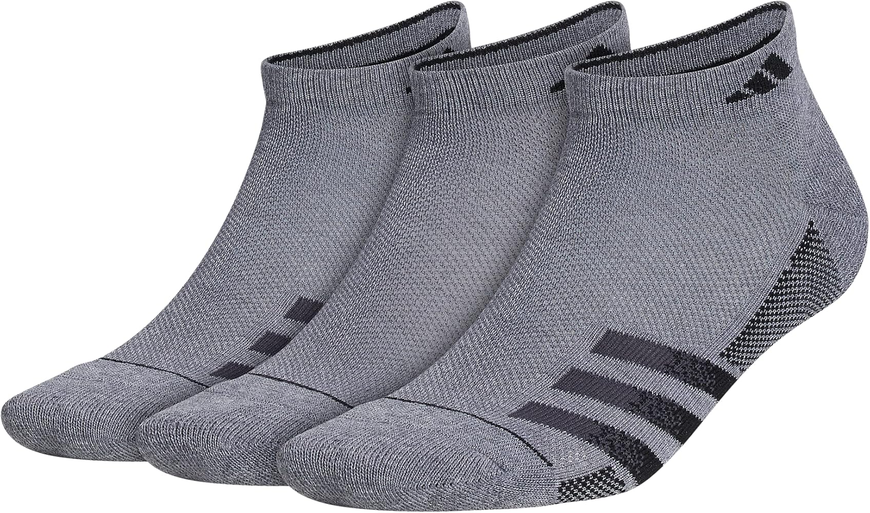 adidas Men's Superlite Stripe 3 Low Cut Socks (3-Pair)