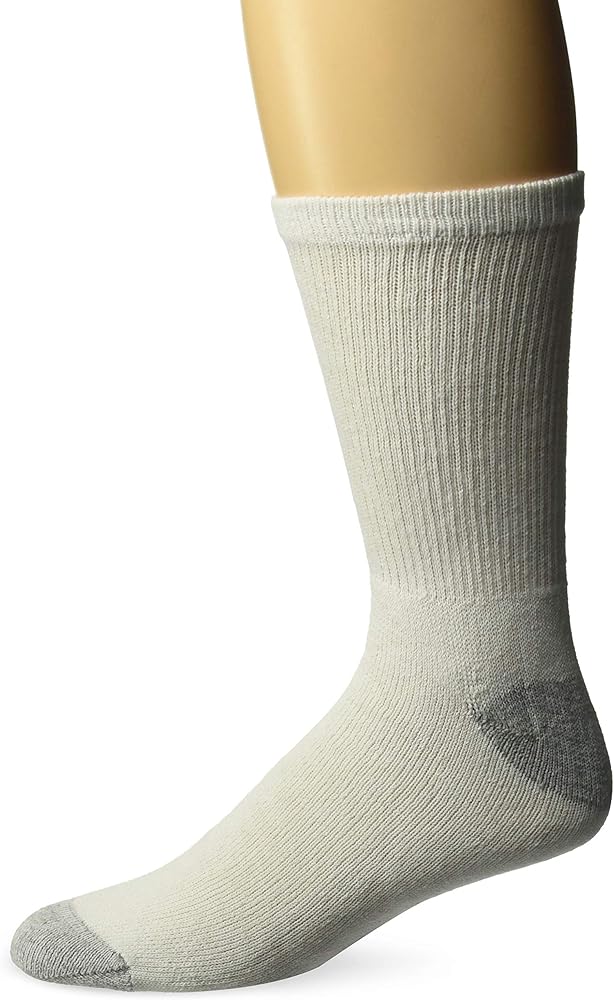 Hanes Men's FreshIQ Cushion Crew Socks (Shoe Size: 6-12), 6-Pack