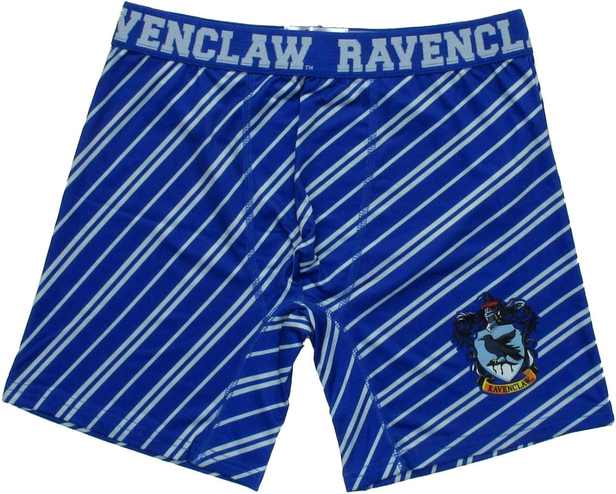 Harry Potter Ravenclaw House Boxer Briefs with Striped Print