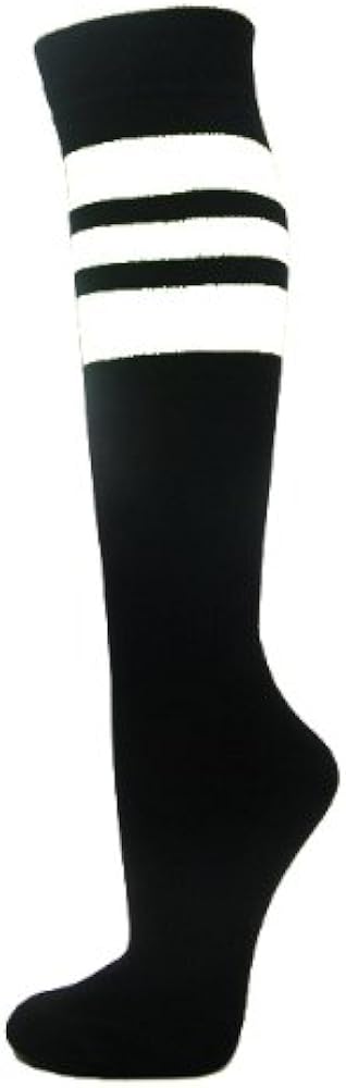Unisex Stripe Knee High Softball Baseball Team Sports Socks, 1 Pair