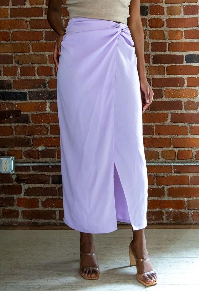 HFR x The Drop Women's Lavendula Twist Wrapped Skirt by @kimberlygoldson