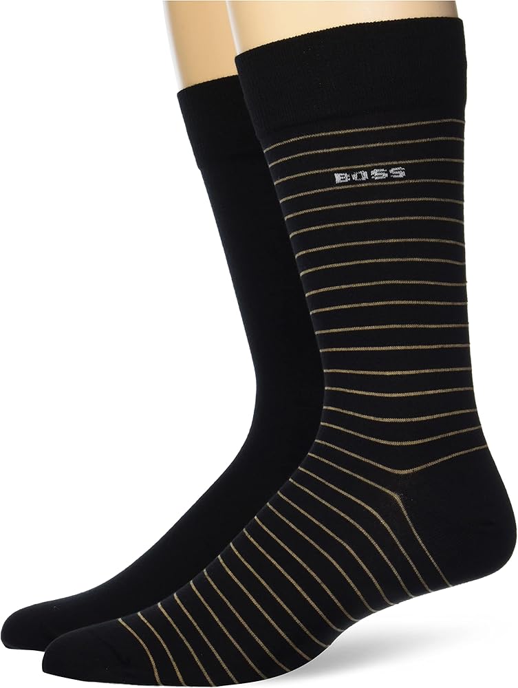 BOSS Men's 2-pack Big Logo Combed Cotton Socks