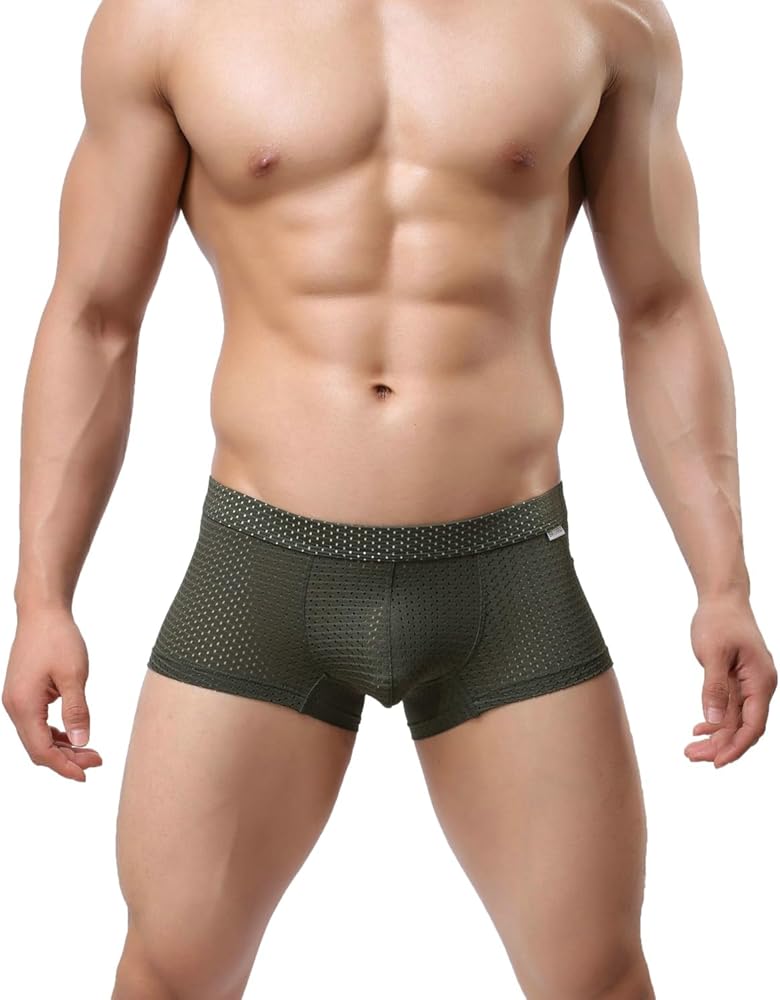 MuscleMate Men's Mesh Stretch Trunks Underwear. Breathable and Stretch Fit. All-day Comfort.