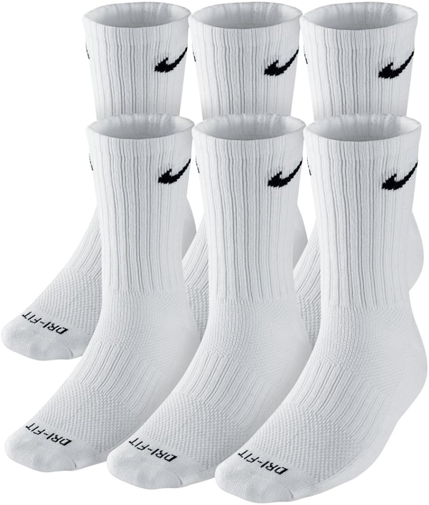 Nike Premium Cotton Crew Cut Socks (6 Pack)
