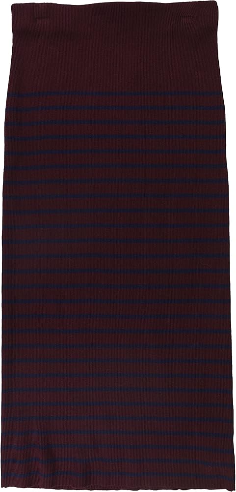 Ralph Lauren Womens Stripe Sweater Pencil Skirt, Red, Medium