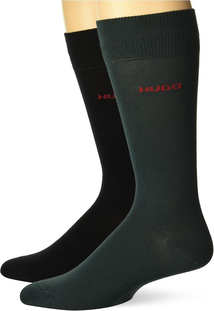 HUGO Men's Two Pack Cotton Dress Socks