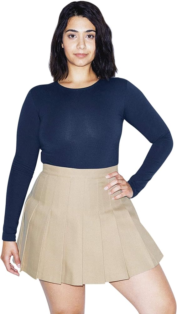 American Apparel Women's Gabardine Tennis Skirt
