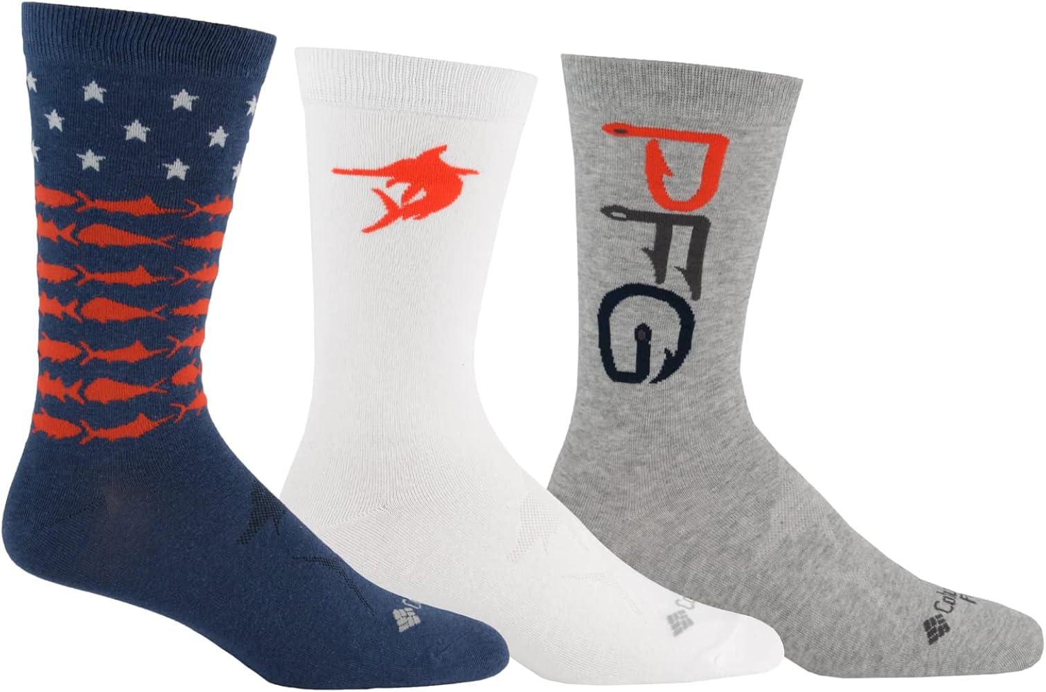 Columbia Men's 2 Pack PFG Crew Socks