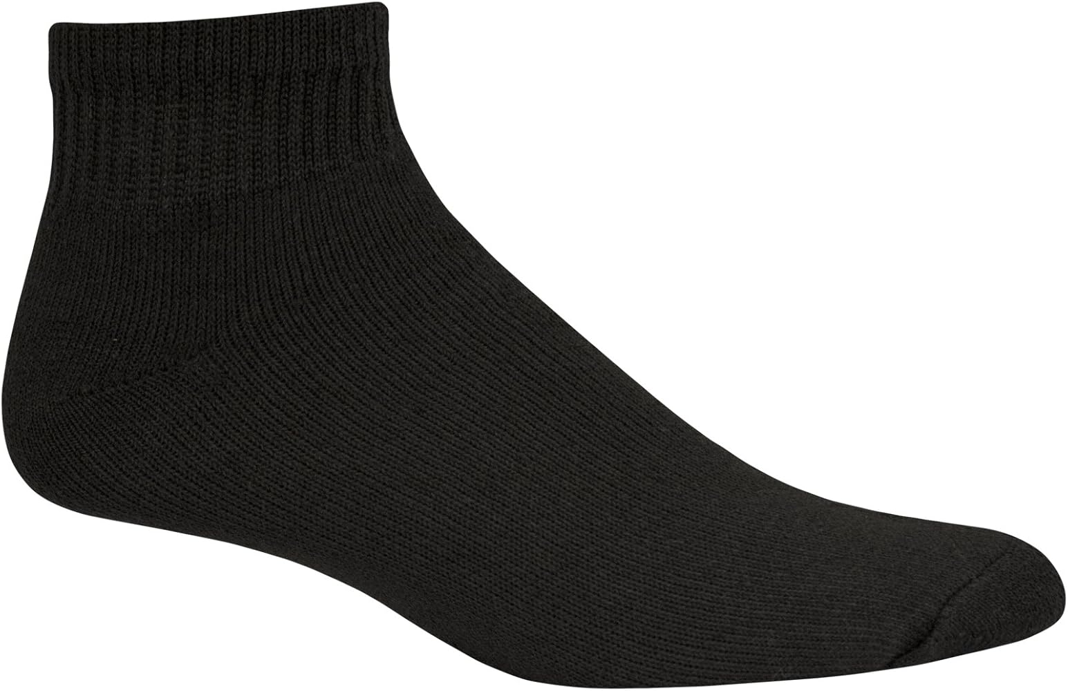 Fruit of the Loom Men's Essential 6 Pair Pack Casual Socks with Cushion and Arch Support