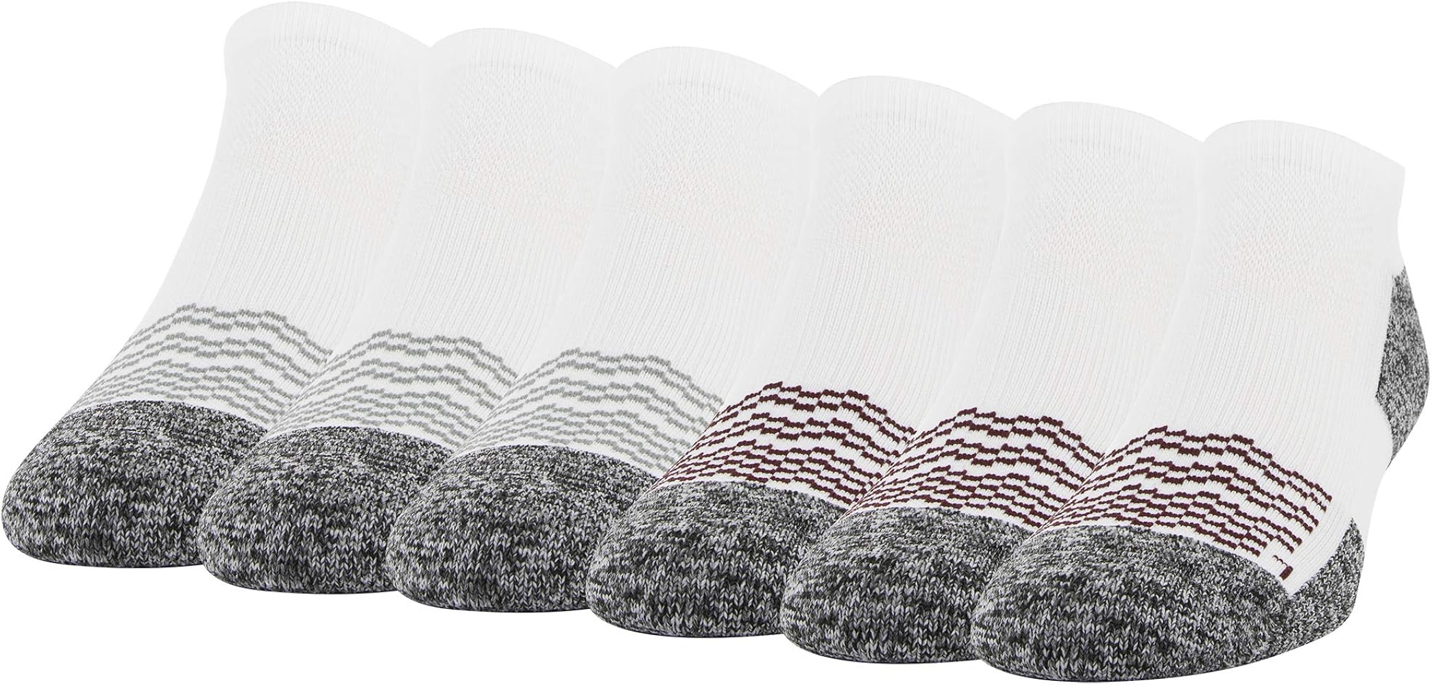 Gildan Men'S Active Strategic Cushion No Show Socks, Multipairs