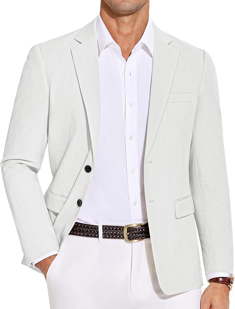 COOFANDY Men's Casual Blazer Lightweight Slim Fit Sport Coats Two Botton Business Suit Jacket