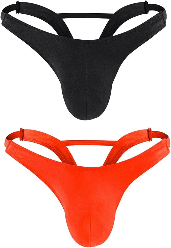 Men's Pouch Thong Underwear Bikini Brief Underwear Bulge Pouch Low Rise Shorts Panty