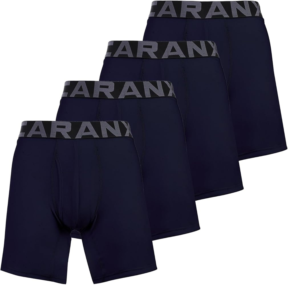 Men's Boxer Brief Underwear Performance Mesh Quick Dry Gym Workout Running Underpants