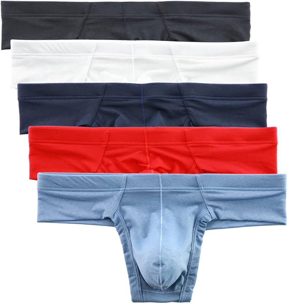 Summer Code Mens Underwear Briefs Soft Breathable Underpants Low Rise Trunks Pack