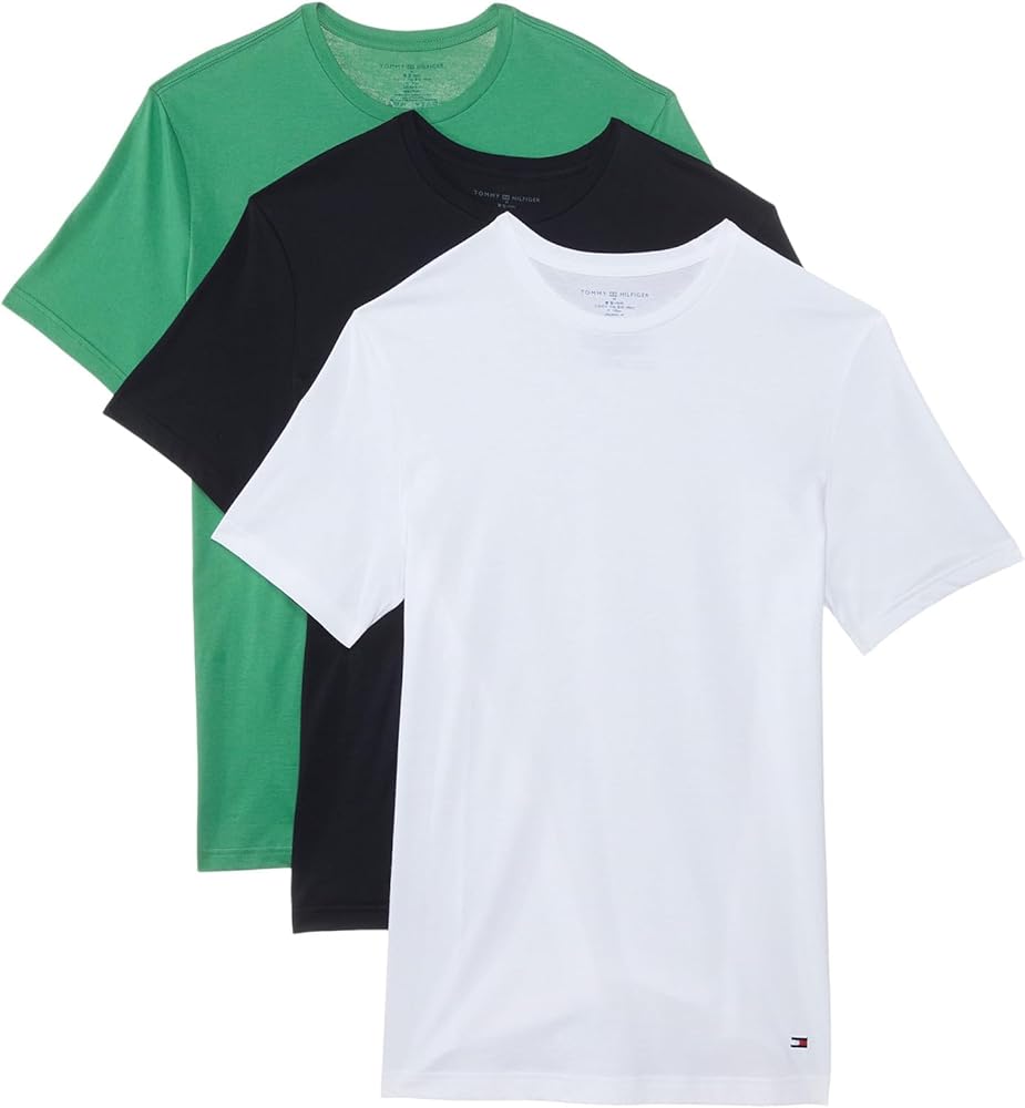 Tommy Hilfiger Men's Cotton Classic 3-Pack Crewneck Undershirts