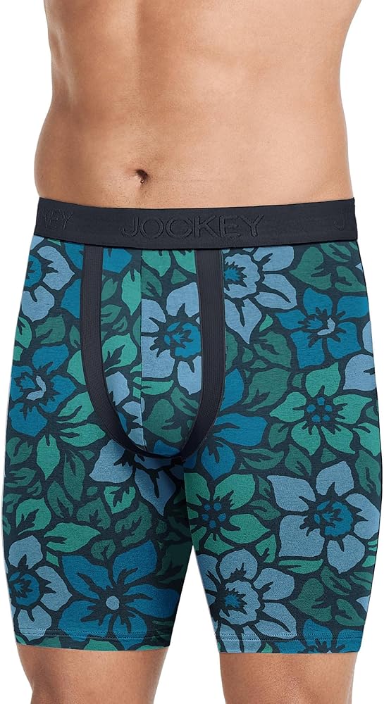 Jockey Men's Underwear Chafe Proof Pouch Cotton Stretch 8.5" Long Leg Box
