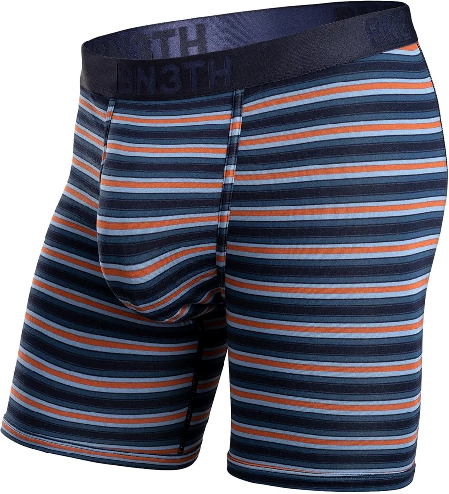 BN3TH Classic Boxer Brief - Print - Men's Track Stripe/Dark Navy Large