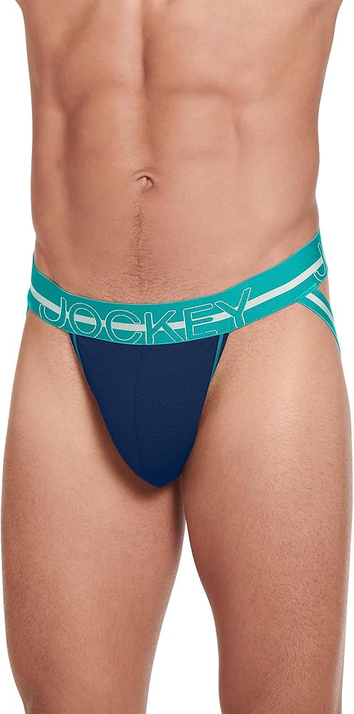 Jockey Men's Underwear Sport Silver Microfiber Jock Strap