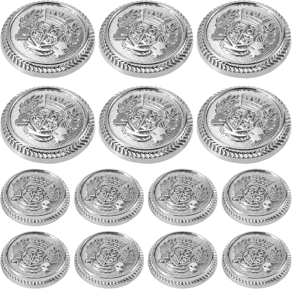 Metal Blazer Buttons Men Metal Suit Antique Animals School Badge for Men Blazer Suits Sport Coat Uniform Jacket