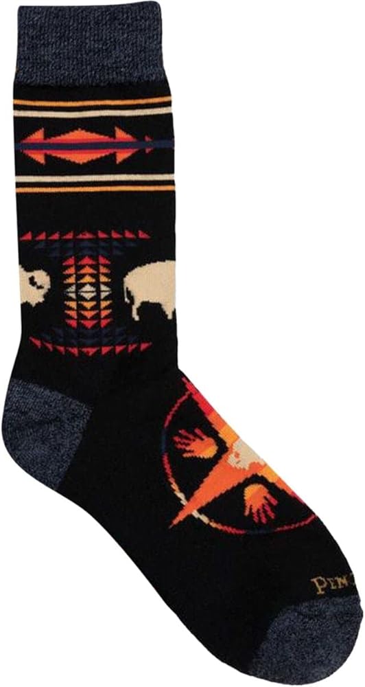 Pendleton Camp Socks Big Medicine Black L