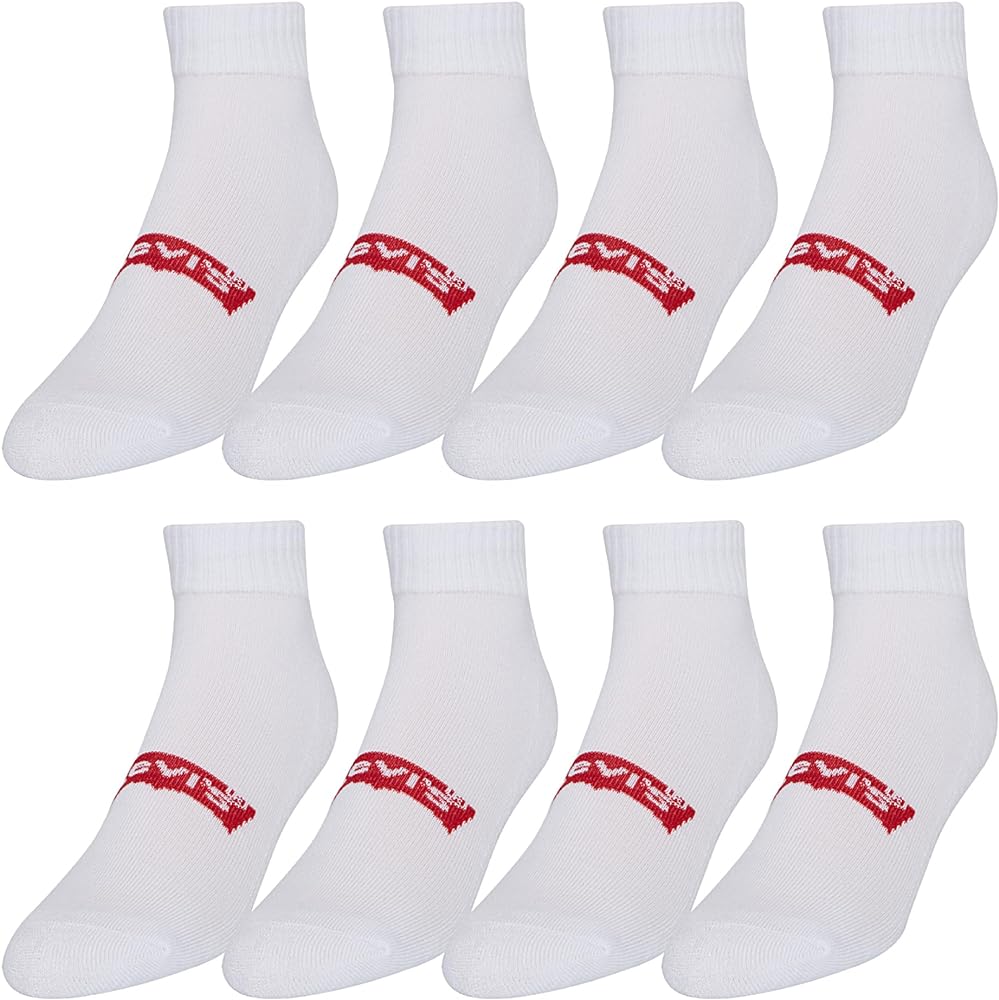Levi's Mens Socks 8 Pairs Crew Low Cut No Show Quarter Ankle Socks for Men Premium Athletic Men's Socks Size 9-12