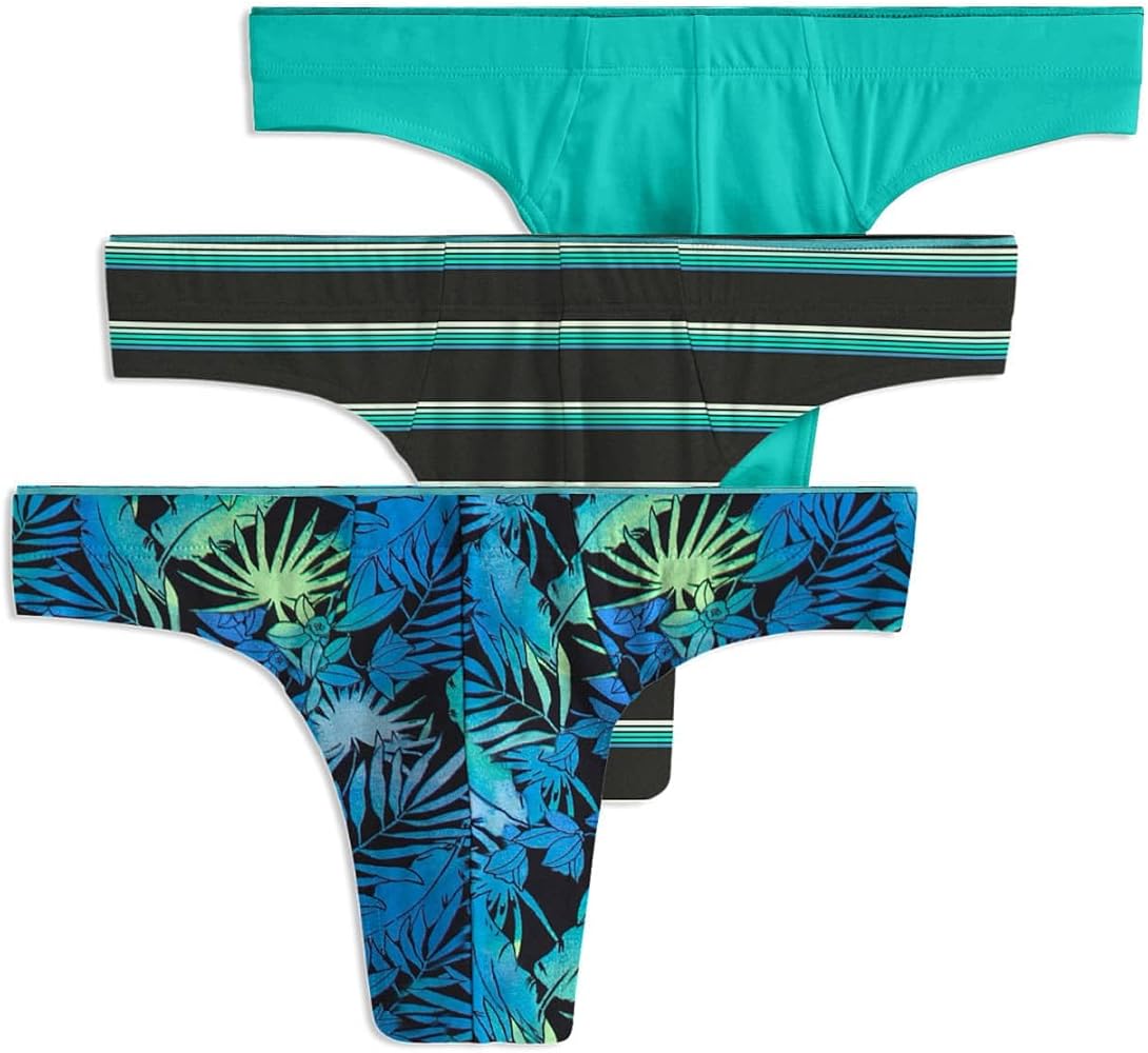 Jockey Men's Underwear Casual Cotton Stretch Thong - 3 Pack
