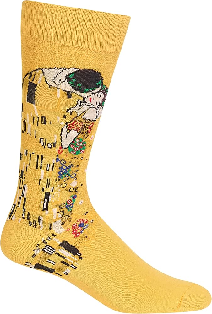 Hot Sox Men's Fun Famous Paintings Crew Socks-1 Pair Pack-Cool & Artistic Gifts