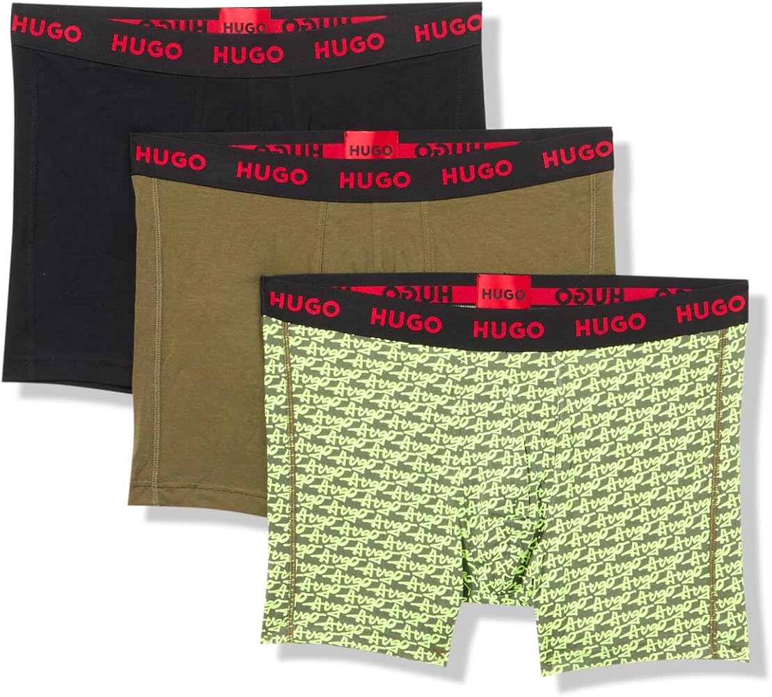 HUGO Men's Three Pack Jersey Cotton Boxer Briefs