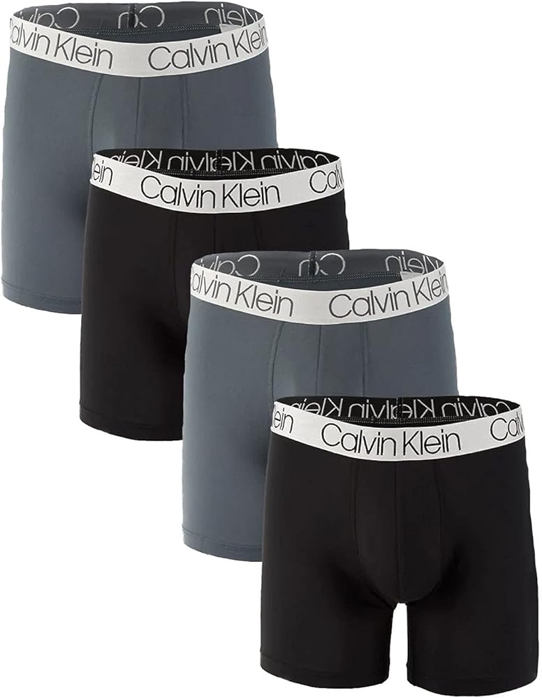 Calvin Klein Men`s Microfiber Boxer Briefs 4 Pack