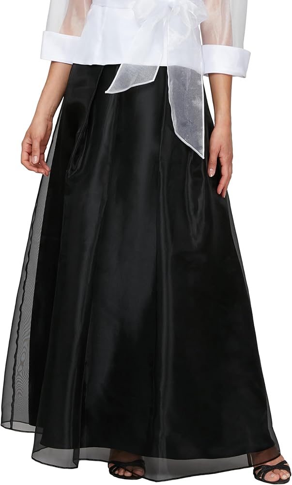 Alex Evenings Women's Full Length Formal Maxi Skirt (Petite and Regular Sizes)