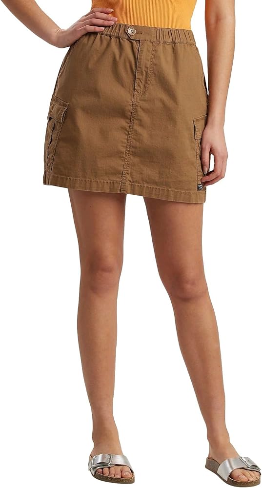 UNIONBAY Women's Stretch Ripstop Cargo Mini Skirt