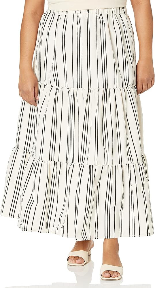 City Chic Women's Apparel Women's City Chic Plus Size Skirt in Stripe
