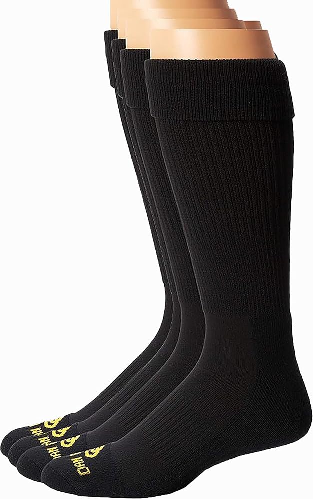 Dan Post Boot Company mens Cowboy Certified Over the Calf Socks 4 Pair