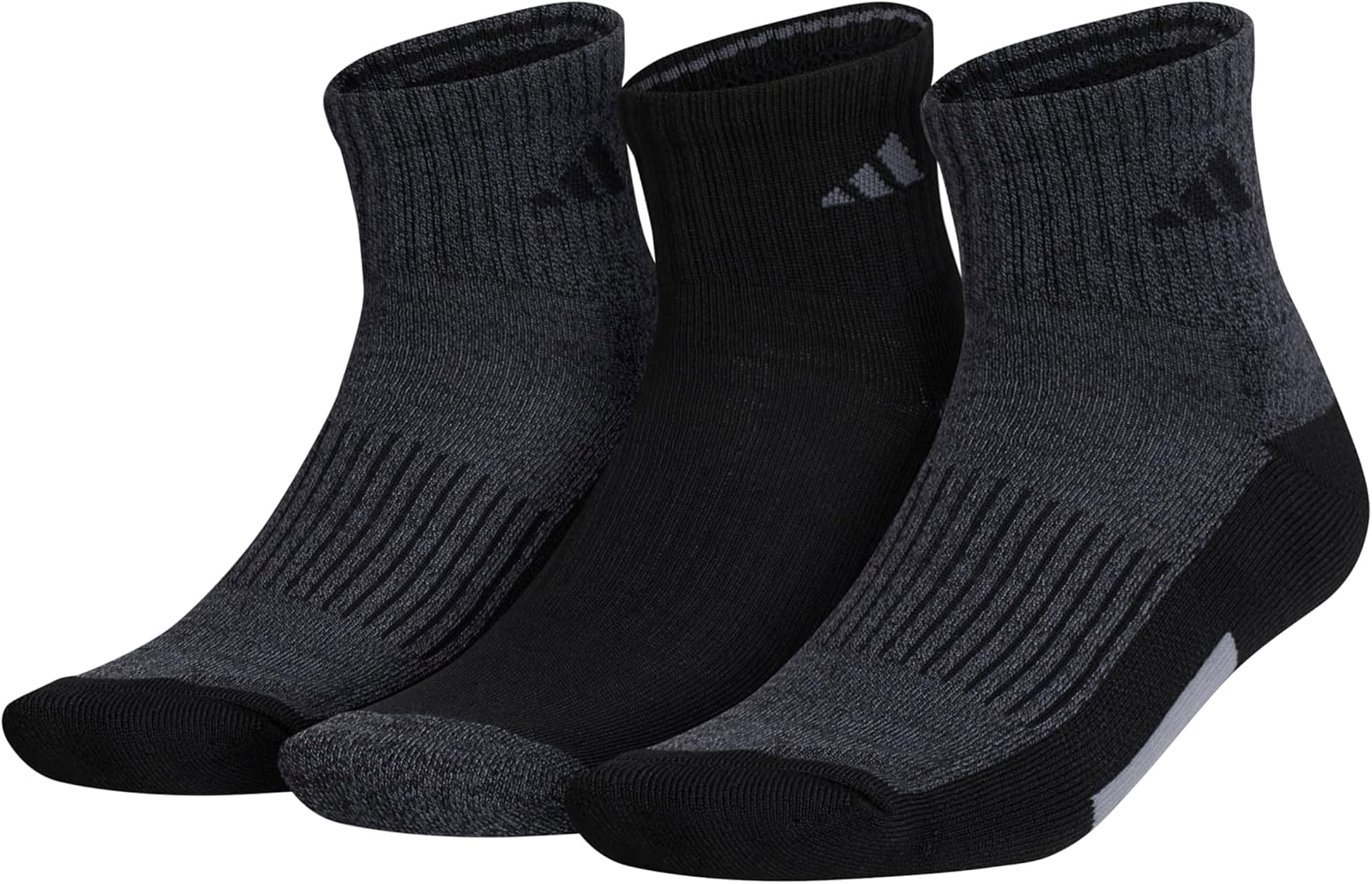 adidas Men's Cushioned Quarter Socks (3-pair)