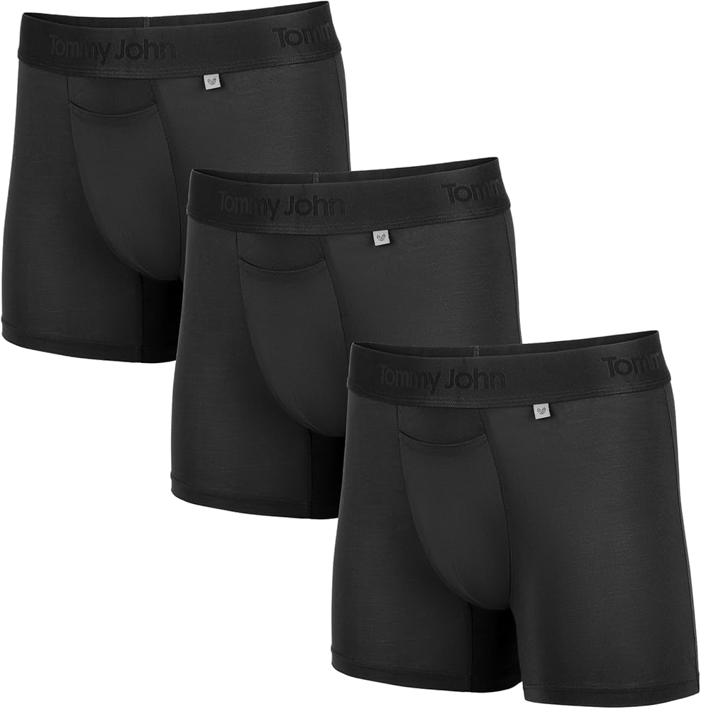 Tommy John Men’s Trunk 4” Underwear - Hammock Pouch for Enhanced Support - Second Skin Fabric for Barely-there Comfort