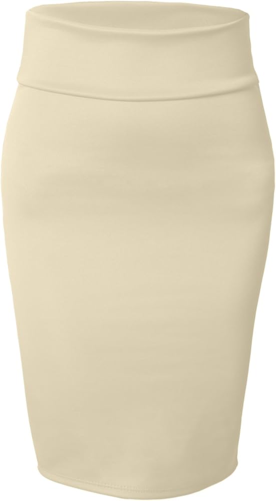 J. LOVNY Women's Stretch Bodycon Midi Pencil Skirt Made in USA S-3XL