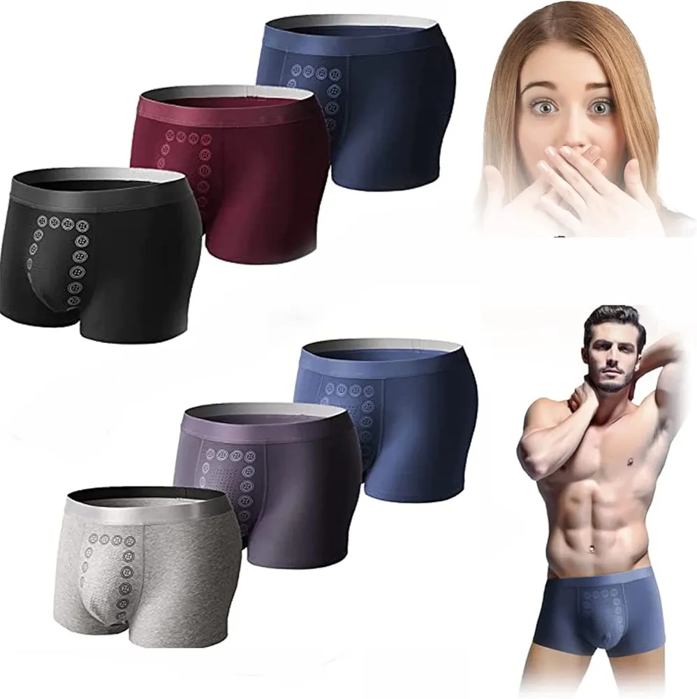 EFT Energy-Field Therapy Men's Underwear, Slimming Underwear, Magnetic Therapy Energetic Men Pant (XL, 6PCS)