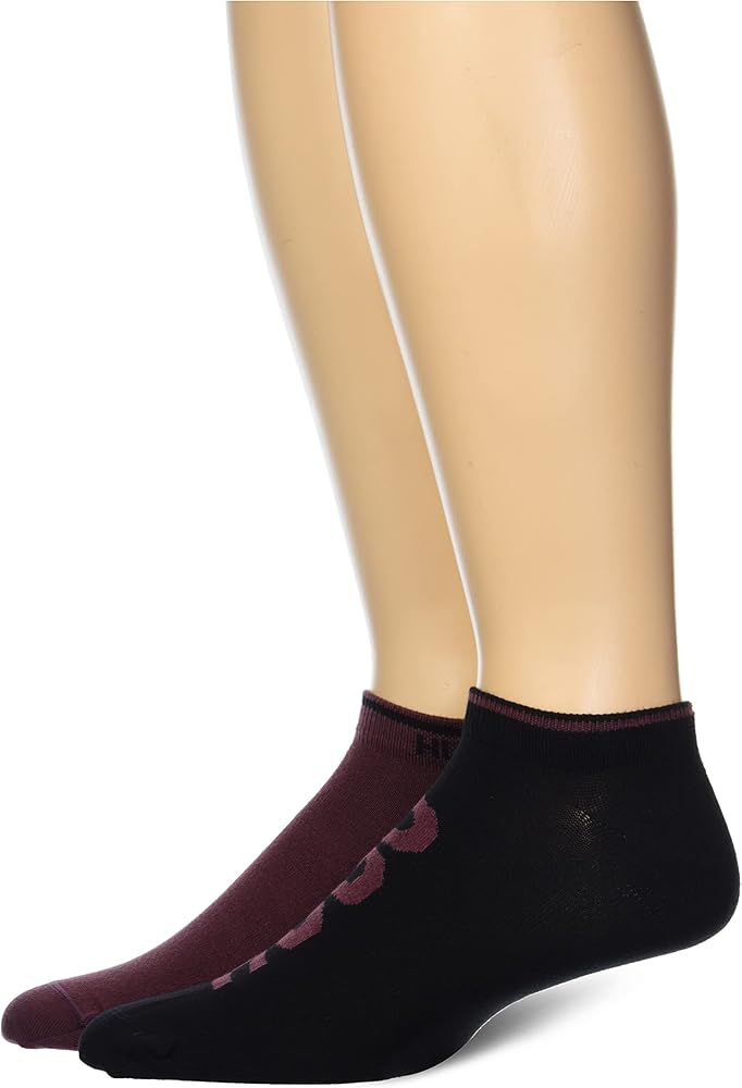 HUGO Men's 2-Pack Logo Combed Cotton Ankle Socks