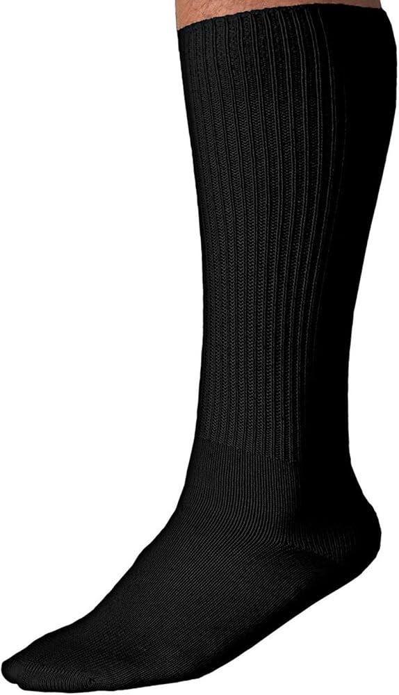 Men's Diabetic Non-Binding Mid-Calf Socks 3-Pack