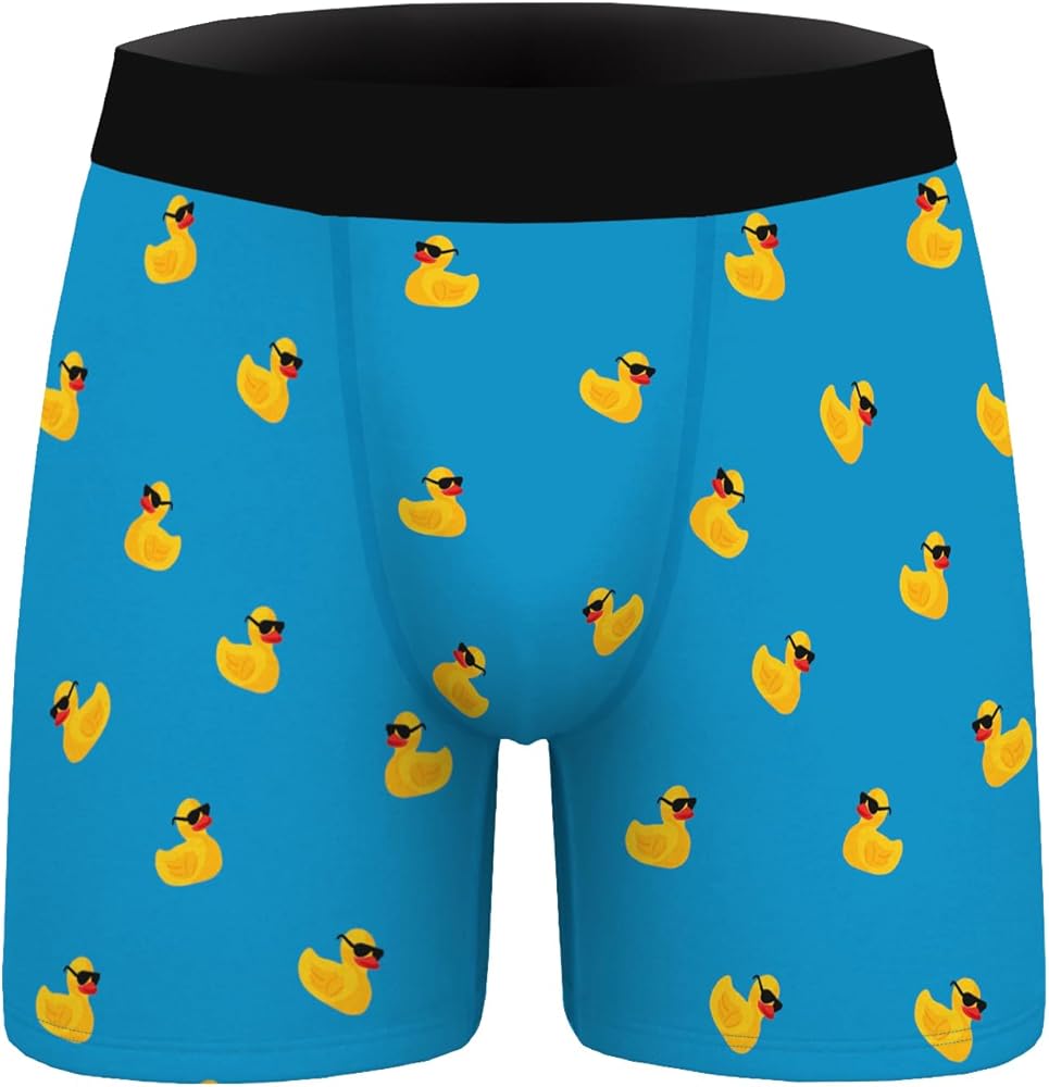Mens Teens Boy Underwear Funny Boxers Unique Boxer Briefs Short Leg