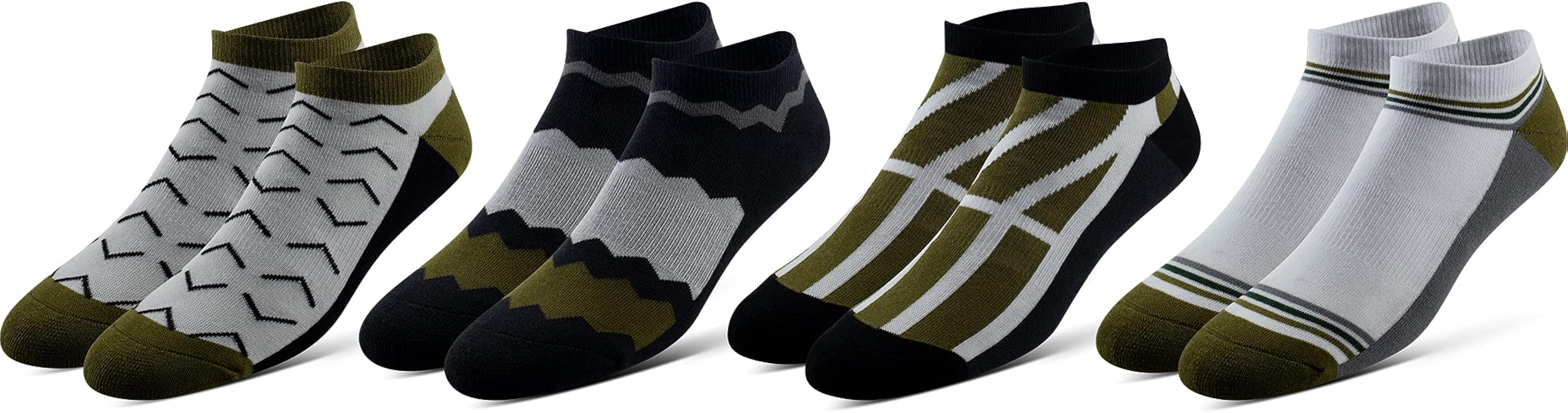 Pair of Thieves Men’s Cushion Low Cut Socks, 4 Pack, Cushioned Athletic Socks, AMZ Exclusive